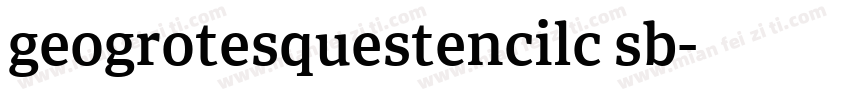 geogrotesquestencilc sb字体转换
